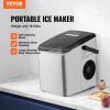 VEVOR Countertop Ice Maker, 9 Cubes Ready in 7 Mins, 26lbs in 24Hrs, Self-Cleaning Portable Ice Maker with Ice Scoop and Basket