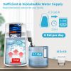 VEVOR 1.1Gal Water Distiller, 0.3Gal/H, 750W Distilled Water Maker Machine 0-99H Timing Set Temp Display