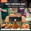 VEVOR Commercial Griddle, 16.9" Heavy Duty Manual Flat Top Griddle, Countertop Gas Grill with Non-Stick Cooking Plate, Steel LPG Gas Griddle